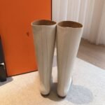 Hermes Kelly 24ss Long Boots White