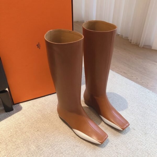 Hermes Kelly 24ss Long Boots Camel
