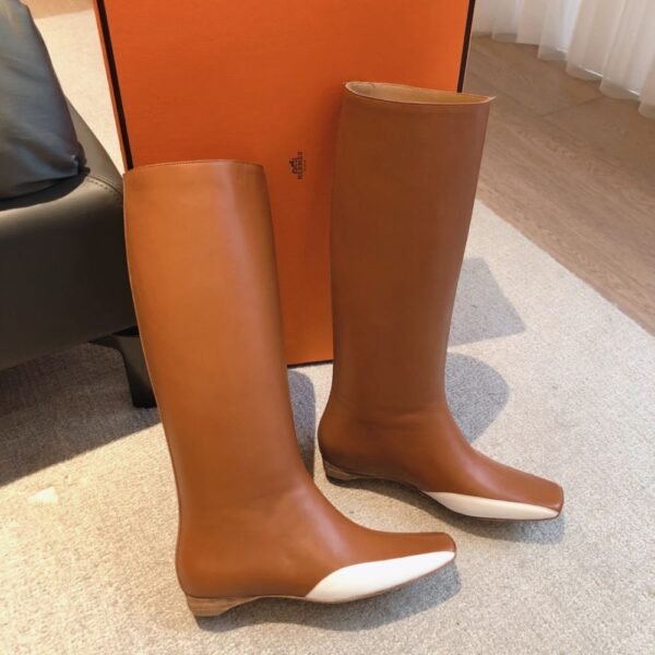 Hermes Kelly 24ss Long Boots Camel