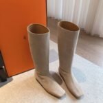 Hermes Kelly 24ss Long Boots Grey