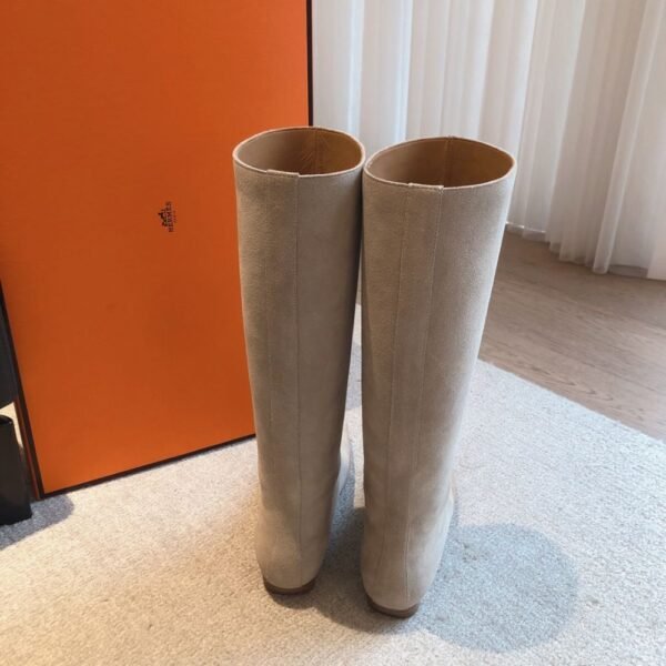 Hermes Kelly 24ss Long Boots Grey