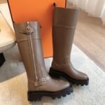 Hermes Kelly 24ss Leather Khaki