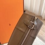 Hermes Kelly 24ss Leather Khaki