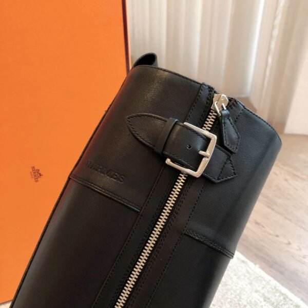 Hermes Kelly 24ss Leather Black