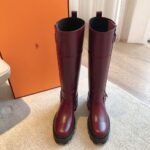 Hermes Kelly 24ss Leather Purple Red