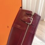 Hermes Kelly 24ss Leather Purple Red