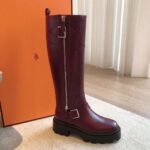 Hermes Kelly 24ss Leather Purple Red