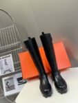Hermes Long Boots Black