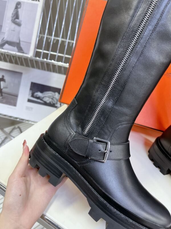 Hermes Long Boots Black