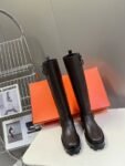Hermes Long Boots Brown
