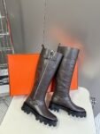 Hermes Long Boots Brown