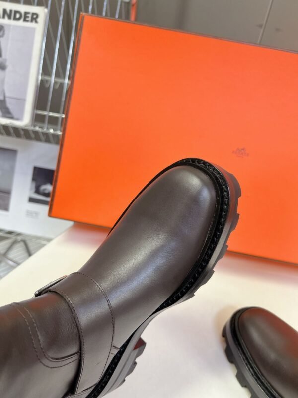 Hermes Long Boots Brown