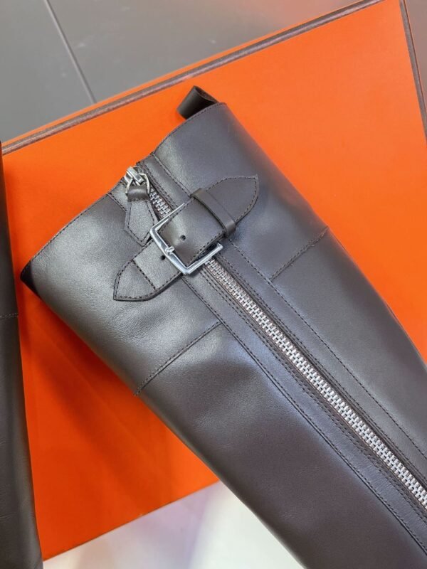Hermes Long Boots Brown