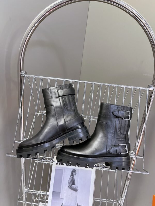 Hermes Ankle Boots Black