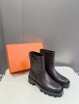 Hermes Ankle Boots Brown