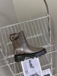 Hermes Ankle Boots Brown