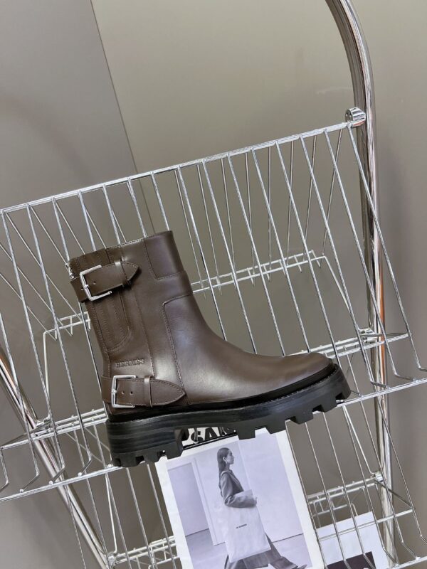 Hermes Ankle Boots Brown