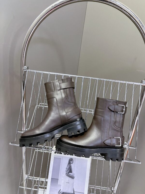 Hermes Ankle Boots Brown