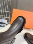 Hermes Ankle Boots Brown