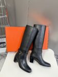 Hermes Long Boots Black