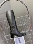 Hermes Long Boots Black