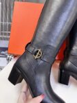 Hermes Long Boots Black