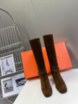 Hermes Long Boots Brown