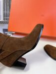Hermes Long Boots Brown