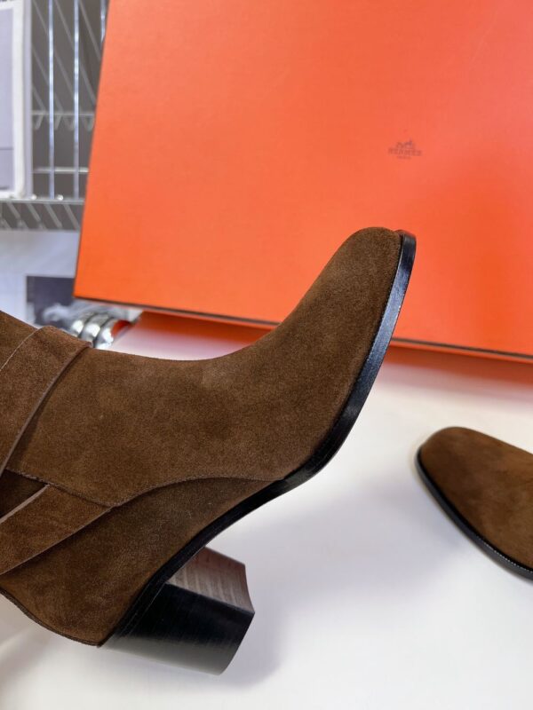 Hermes Long Boots Brown
