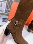 Hermes Long Boots Brown