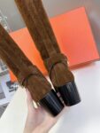 Hermes Long Boots Brown