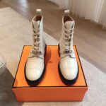 Hermes Eclair Boots White