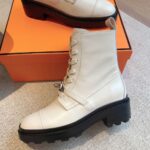 Hermes Eclair Boots White
