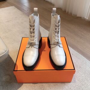 Hermes Eclair Boots White