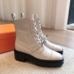 Hermes Eclair Boots White