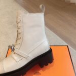 Hermes Eclair Boots White