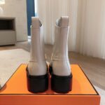 Hermes Eclair Boots White