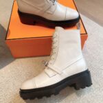 Hermes Eclair Boots White