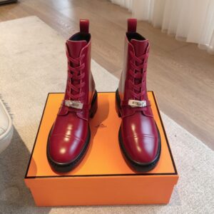 Hermes Eclair Boots Red Pink