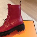 Hermes Eclair Boots Red Pink