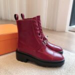Hermes Eclair Boots Red Pink