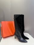Hermes Long Boots  Black