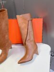 Hermes Long Boots  Brown