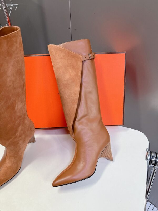 Hermes Long Boots  Brown