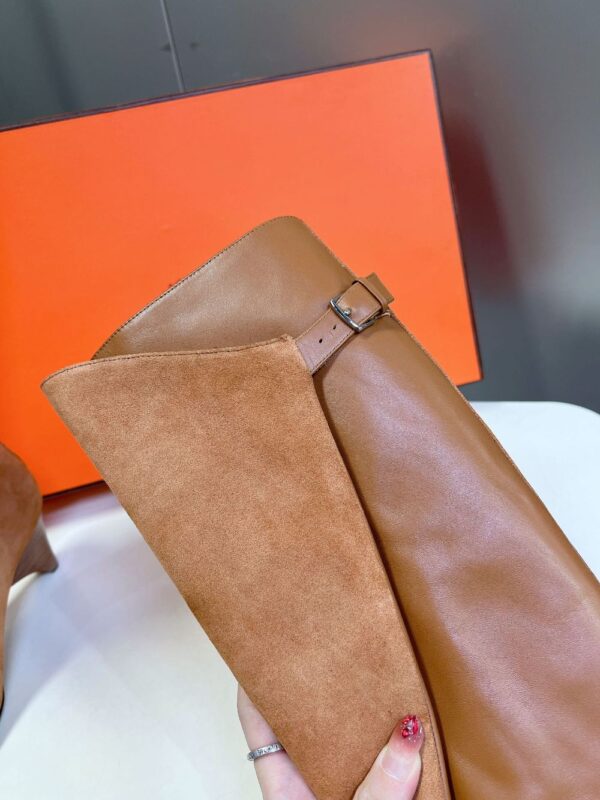 Hermes Long Boots  Brown