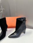Hermes Ankle Boots  Black