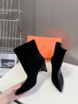 Hermes Ankle Boots  Black