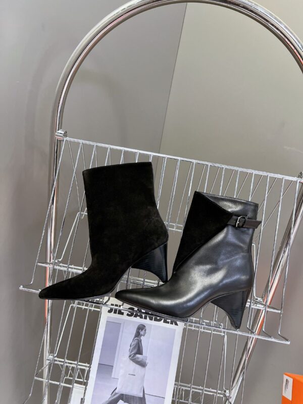 Hermes Ankle Boots  Black