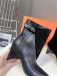 Hermes Ankle Boots  Black