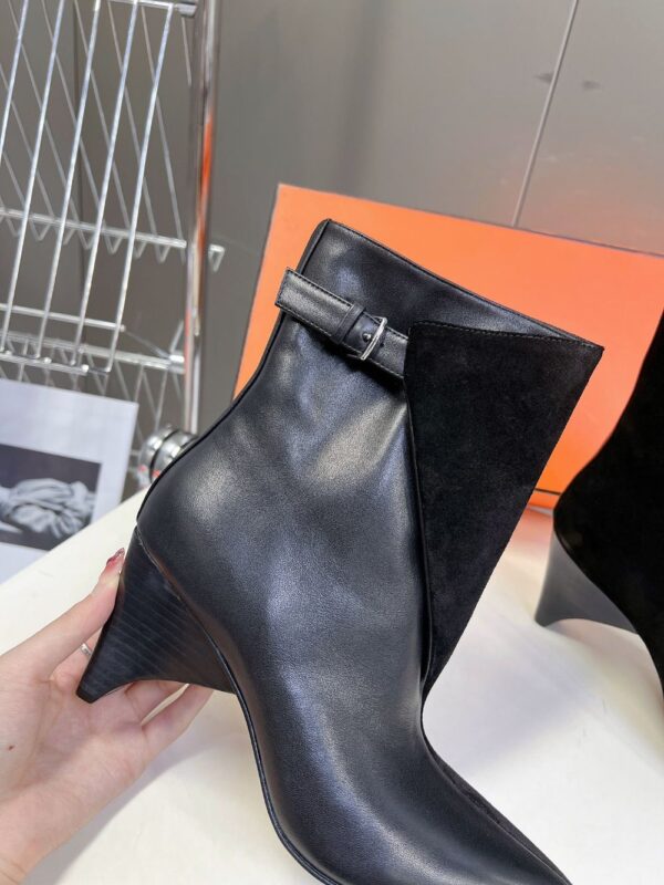 Hermes Ankle Boots  Black